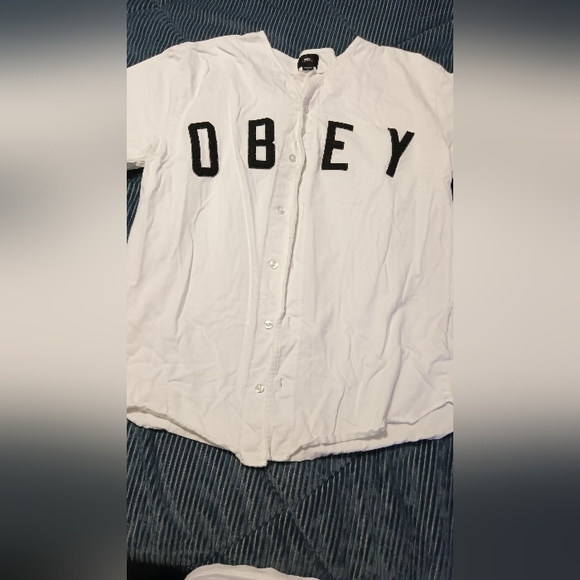 Obey button up tee - Picture 1 of 2